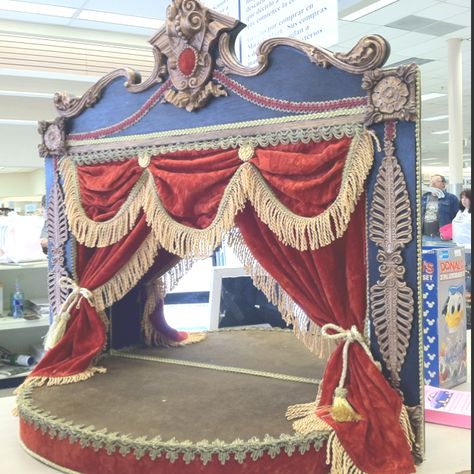 Proscenium Stage, Puppet Show Stage, Circus Stage, Puppet Stage, Vintage Circus Party, Circus Aesthetic, Ballet Russe, Letters To Santa, Toy Theatre