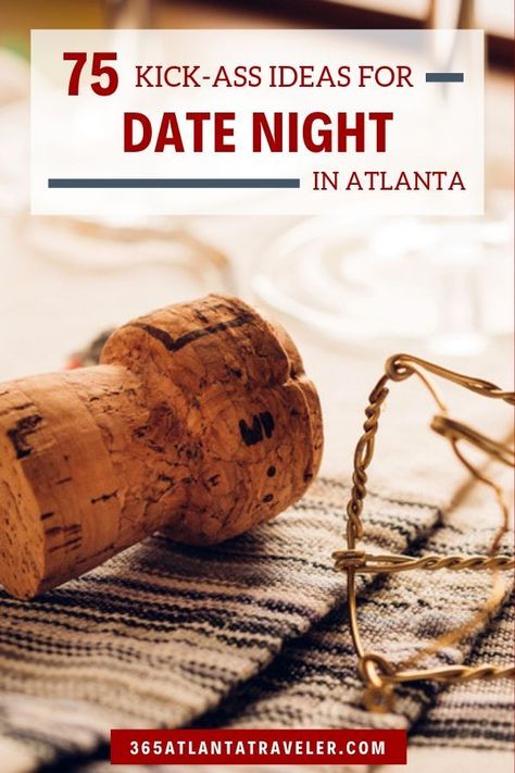 75+ Kick-Ass Date Night Ideas Around Atlanta That You'll Actually Enjoy -- Looking for fun date night ideas around Atlanta? I mean something really fun – more than just dinner and a movie date! We’ve got dozens of ideas lined up for you here, and we add to this list regularly! Be sure to check back often for Atlanta date ideas you won’t regret! #Atlanta #datenight #Georgia #Atlantatravel Atlanta Date Ideas, Fun Date Night Ideas, Atlanta Travel, Romantic Date Night Ideas, Georgia Vacation, Movie Date, Dinner And A Movie, Georgia Travel, Date Night Ideas