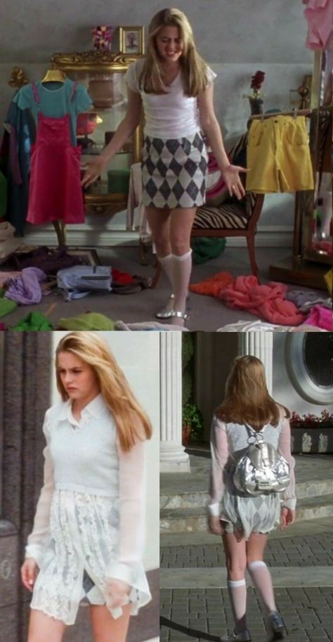 Cher Horowitz Clueless outfit Clueless Cher Outfits, Cher Outfits Clueless, Clueless Outfits Inspiration, Cher Horowitz Outfit, Cher Clueless Outfit, 90's Outfit, Clueless Cher, Cher Outfits, Characters Outfits