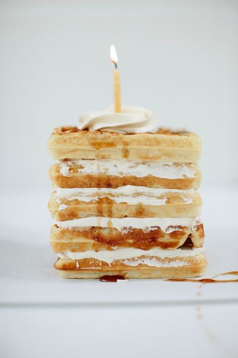 Waffle Cake with Maple Buttercream on @Handmade Charlotte Waffle Cakes, Maple Buttercream, Waffle Cake, Handmade Charlotte, Waffles, The Next, Dessert, Cake