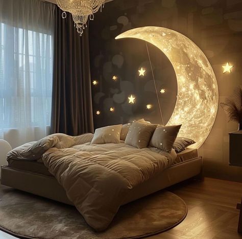 🌙✨ Which one of these dreamy setups is your favorite? Let us know in the comments! 🌌 Follow us @themilkywaydecor for more celestial inspiration and updates on our upcoming space-themed decor collection! 🚀 - - - - - - - Keywords: [ Celestial bedroom inspiration • Space-themed bedroom ideas • Moon and star room decor • Dreamy night sky bedroom • Cosmic home decor • Starry night interior design • Bedroom lighting ideas • Space decor inspiration ] #CelestialBedroom #SpaceDecor #MoonAndStars #Dr... Night Sky Bedroom, Star Room Decor, Sky Bedroom, Celestial Bedroom, Dreamy Night Sky, Night Interior, Romantic Bedroom Design, Bedroom Lighting Ideas, Star Room