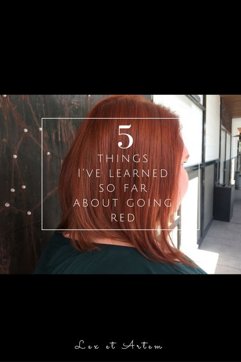 Going red is a commitment. My stylist warned me (ahead of time because he’s a good guy!) how much of a commitment going red really is.  It’s a lot of Blonde Hair To Red, From Red To Blonde Hair, Red To Blonde Hair, From Blonde To Red, Back To Blonde, Go Red, Salon Style, 5 Things, Hair Products