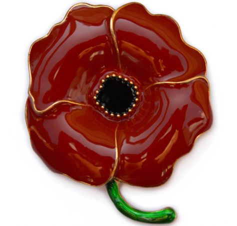 Elixir77UK NEW 1,8″ LARGE POPPY GOLD COLOUR BROOCH with RED / BLACK HIGH GLOSS ENAMEL FLOWER PIN BADGE BROACH - See more at: http://jeweluk.florentts.com/jewelry/brooches-pins/elixir77uk-new-18-large-poppy-gold-colour-brooch-with-red-black-high-gloss-enamel-flower-pin-badge-broach-couk/ Plant Enamel Pin, Poppy Pins, Poppy Brooches, Purple Poppies, Enamel Badges, Bag Display, Poppy Flowers, Red Poppy, Remembrance Day