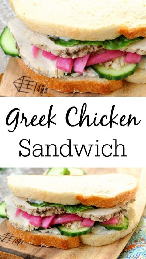 Greek Lunch, Mediterranean Sandwich, Greek Sandwich, Chicken Breast Sandwich, Suburban Kitchen, Rolled Sandwiches, Specialty Sandwiches, Sandwhich Recipes, Avocado Sandwich