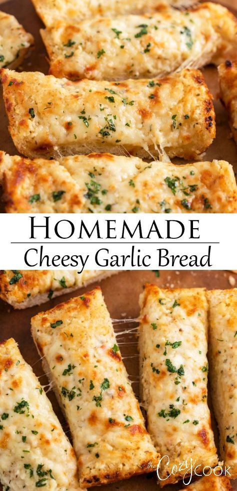 Garlic Bread Spread, Cheesy Garlic Bread Recipe, Homemade Garlic Bread, Garlic Breadsticks, Healthy Dinner Recipes For Family, Garlic Cheese Bread, Garlic Bread Recipe, Cheesy Garlic Bread, Garlic Cheese