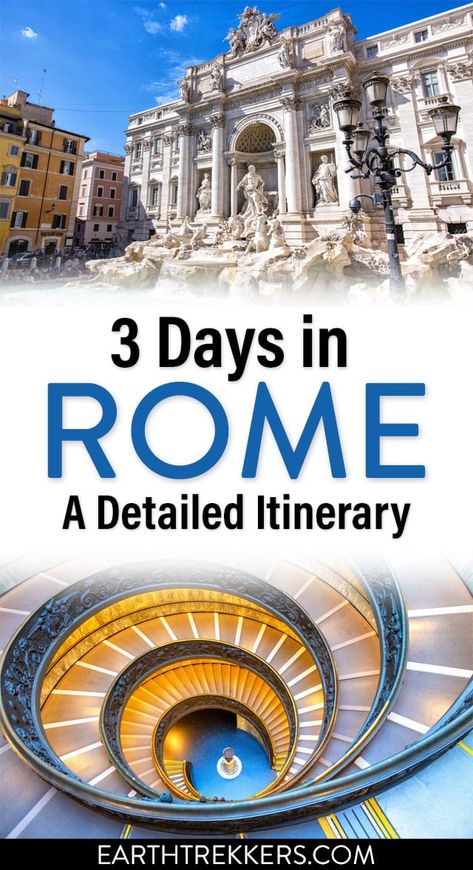 On this 3 days in Rome Itinerary, visit the very best of Rome, including the Colosseum, St. Peter's Basilica, Vatican Museums, Pantheon, Trevi Fountain, Appian Way, Borghese Gallery, Roman Forum, Castel Sant'Angelo, and much more. Rome In Three Days, Rome Sightseeing Map, Europe In September, Rome Vatican Museum, Rome Italy Museums, Greek Cruise, Rome Restaurants, 3 Days In Rome, Appian Way