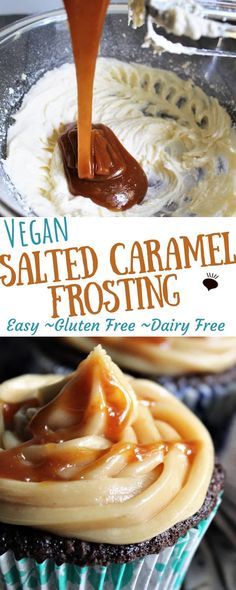 Vegan Frosting Recipe, Healthy Vegan Dessert, Salted Caramel Frosting, Cheesecake Vegan, Vegan Frosting, Vegan Caramel, Caramel Frosting, Vegan Cake Recipes, Cake Vegan