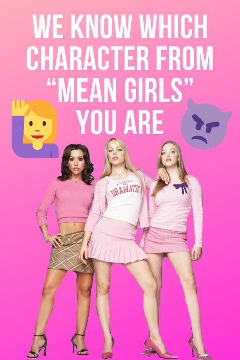 Mean Girls Cosplay, My Name Is Regina George, What Mean Girls Character Are You, Character Dress Up Day High School, Mean Girls Outfits Ideas, Karen Mean Girls Outfit, Mean Girls Quiz, Mean Girls Drawing, Which Aesthetic Are You