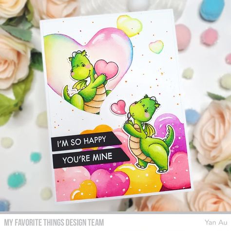 Bubble Dragon, Hello Craft, Blow Bubbles, Valentine Stamps, Mft Cards, Dreamy Landscapes, Youre Mine, Mft Stamps, Cute Dragons