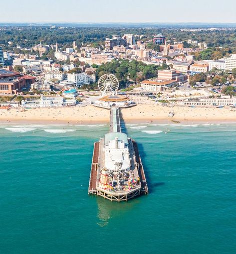 BOURNEMOUTH PIER Bournemouth England, Bournemouth Beach, Beach House Bathroom, England Aesthetic, Brighton England, Brighton Beach, Bournemouth, Dream Destinations, Happy Places