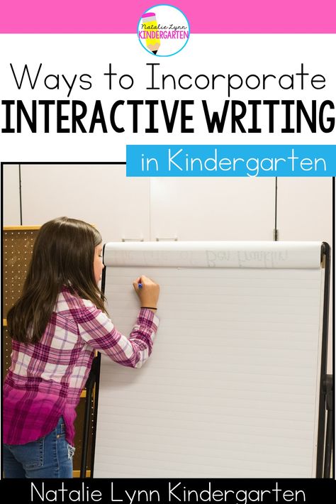 Kindergarten Interactive Writing, Kindergarten Reading Curriculum, Writing In Kindergarten, Teaching Punctuation, Natalie Lynn, Kindergarten Writing Activities, Interactive Writing, Writing Curriculum, Reading Curriculum