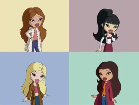 Bratz Starrin Stylin, Bratz Tv Show, Blurry Colors, Bratz Art, Bratz Outfit, Bratz Cloe, Bratz Characters, Childhood Memories 2000, Cartoon Wallpaper Iphone