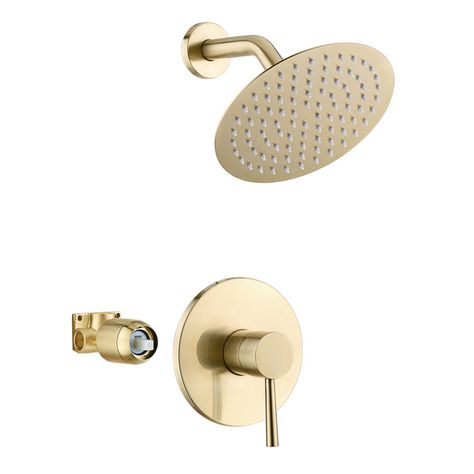 Gold Shower Fixtures, Matte Black Shower Fixtures, Gold Shower Faucet, Black Shower Fixtures, Faucet Hardware, Black Shower Faucet, Brass Shower Head, Database System, Gold Shower