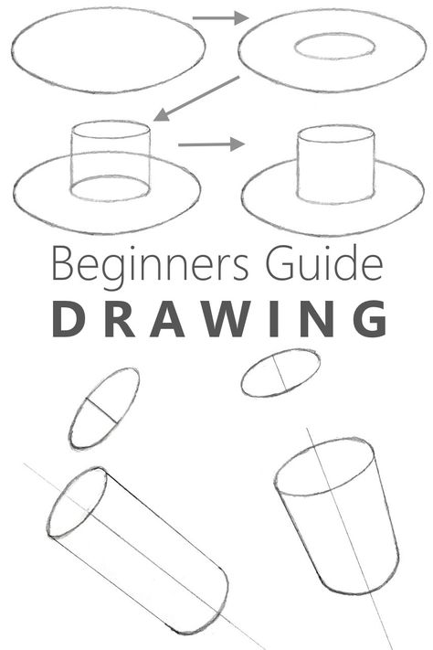 How to draw from imagination. Guide for drawing objects for concept art and product design. Beginner Sketching Exercises, Sketching For Biggeners, Pencils Drawings Sketches, Realistic Things To Draw Pencil, Basic Fundamentals Of Drawing, Teach Yourself To Draw, Art Basics Draw, Beginning Drawing Lessons, Easy To Draw Reference