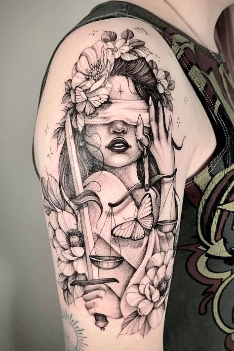 Full Sleeve Tattoo Aesthetic, Tattoo Ideas Female That Have Meaning, Unique Sleeves Design Tattoo, Forarm Tattoos For Women Unique Half Sleeves, Female Waist Tattoo, Neotraditional Goddess Tattoo, Tattoo Ideas For Painters, Alter Ego Tattoo Ideas, Half Sleeve Tattoos For Women Upper Arm Flowers