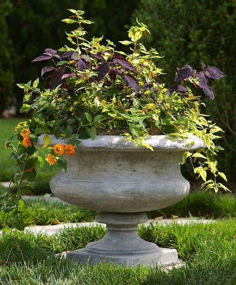 Garden Structures, Outdoor Urns, Rustic Planters, Garden Urns, Urn Planters, Outdoor Gardens Design, Garden Pictures, Garden Stones, Outdoor Planters