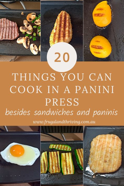 Cooking for one or two? You can have a meal in minutes and save electricity with these 20 things to make in a sandwich maker/panini press. Panini Press Wraps, Sandwich Grill Machine, Cuisinart Panini Press Recipes, Things To Make In A Panini Press, Panini Press Recipes Breakfast, Sandwich Press Ideas, Recipes For Sandwich Maker, My Mini Sandwich Maker Recipes, Panini Press Ideas