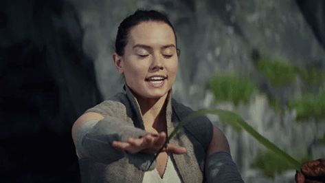 New GIF on Giphy Daisy Ridley Gif, Rey Gif, Daisy Ridley Star Wars, Star Wars Gif, Prequel Memes, Star Wars Background, Star Wars 1977, Poe Dameron, The Last Jedi