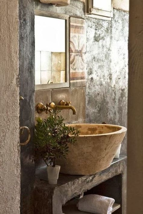 Nine Favorite Things. - Half Baked Harvest Rustic Bathrooms, Style Toscan, French Country Bathroom, Bad Inspiration, Rustic Italian, Hus Inspiration, Earthship, Tuscan Style, Country Style Homes