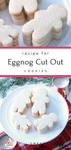 Recipe For Eggnog, Roll Out Cookies, Cut Out Cookie Recipe, Eggnog Recipe, Egg Nog, Cookie Flavors, S'mores, Iced Cookies, Cut Out Cookies