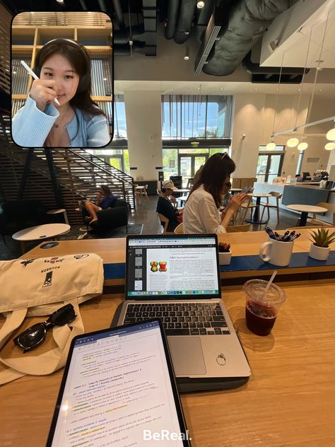 #cafe #study Studying At A Cafe Aesthetic, Cafe Studying Aesthetic, Study Selfie, Studying At Cafe, Cafe Study Aesthetic, Studying Cafe, Studying In A Cafe, Studying At A Cafe, Romantasizing Life