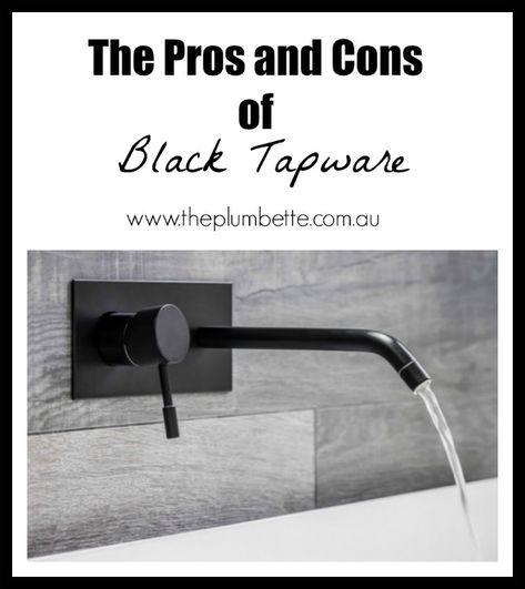 The Pros and Cons of Black Tapware - The Plumbette Black Fixtures Bathroom, Hampton Style Bathroom, Matte Black Bathroom Fixtures, Black Bathroom Fixtures, Black Bathroom Taps, Black Faucets, Black Tapware, Black Faucet Bathroom, Bathroom Redecorating