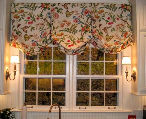 Balloon Shades, Balloon Valance, Dining Room Curtains, Kitchen Valances, Kitchen Window Treatments, Valance Window Treatments, Custom Bedding, Valances, Kitchen Window