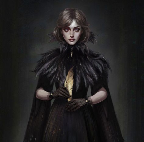 ArtStation - Raven Witch, Katerina Mihailova Victorian Character Art, Raven Witch, Medieval Witch, Witches Night Out, Dark Witch, Raven Queen, Female Character Concept, Fairy Tale Characters, Leg Sleeves