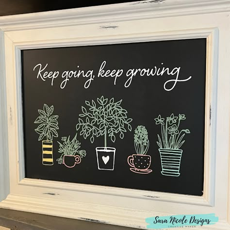 Chalkboard Ideas For April, Chalkboard Ideas Home, Chalk Bulletin Board Ideas, Spa Chalkboard Ideas, Plant Chalkboard Art, Chalk Board Quotes Ideas, April Chalkboard Ideas, Cute Chalkboard Quotes, Bulletin Board Plants