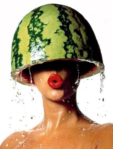 Watermelon Lips, Watermelon Photo, Advertising Inspiration, Fruit Shoot, Watermelon Art, Concept Model, Model Shoot, Foto Baby, Photoshoot Themes