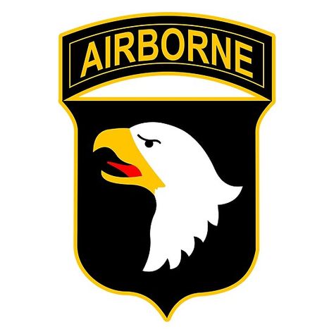 US Army - 101st Airborne Division - Screaming Eagles - Border - Clean Style Airborne Tattoos, Airborne Army, Behind Enemy Lines, Light Infantry, Screaming Eagle, Army Images, 101st Airborne, 101st Airborne Division, Army Patches