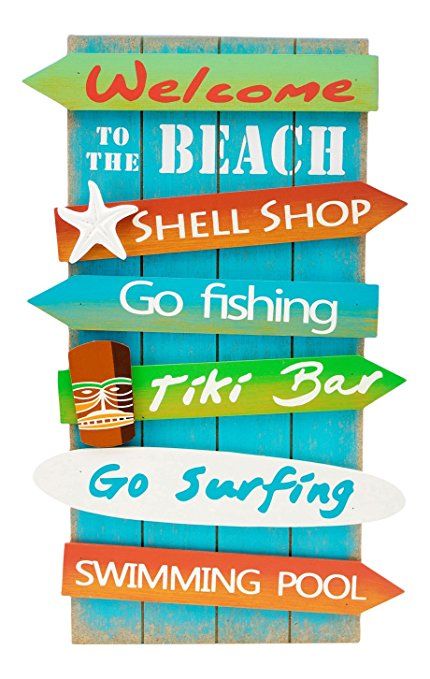 Welcome to the Beach Sign Beach Wood Signs, Storefront Signs, Beachy Room, Fiesta Tropical, Beach Sign, Beach Wood, Directional Signs, Coastal Life, Beach Fishing