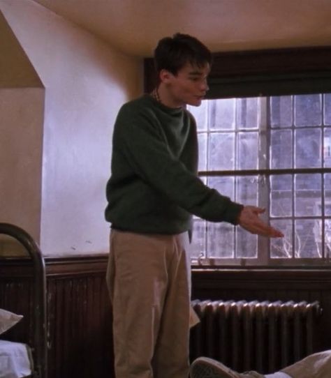 Robert Sean Leonard Dead Poets Society, Neil Perry Outfit, Dead Poets Society Aesthetic Outfits, Neil Perry Costume, Neil Dead Poets Society, Dead Poets Society Outfit, Dead Poets Society Neil Perry, Neil Perry Aesthetic, Poet Fashion