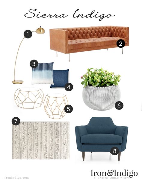 Living room design with blue and brass accents. Love the leather sofa! Navy Living Room, Navy Living, Navy Living Rooms, Best Leather Sofa, Small Living Room Ideas, Sofa Price, Leather Living Room Set, Family Room Design, Living Room Design