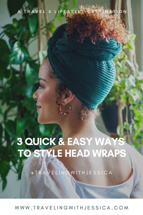 Protective Hair Wrap, Top Knot Scarf Head Wraps, Head Scarf How To, How To Use A Head Wrap, Hair Cover Ideas, African American Head Wrap, Curly Hair Wrap Styles, How To Wrap African Head Wrap, Head Wrap Pattern