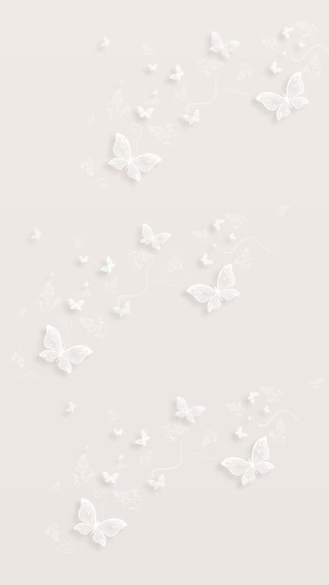 Pastel Butterfly Wallpaper, Butterfly Wallpaper White, Butterfly White Background, White Butterfly Wallpaper, Phone Wallpaper Pastel, Seni Resin, White Wallpaper For Iphone, Pastel Butterfly, Wallpaper Cantik Iphone