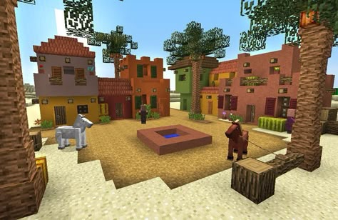 Epic Minecraft Houses, Minecraft Survival House, Survival House, Houses Minecraft, Minecraft Houses Survival, Desert Town, Minecraft Structures, All Minecraft, Minecraft Medieval