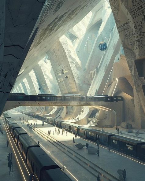 Elain Archeron, Sci Fi Architecture, Sci Fi Landscape, Sci Fi City, Sci Fi Environment, In My Dreams, Fantasy City, Fantasy Places, Futuristic City