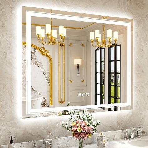 Light up mirror vanity