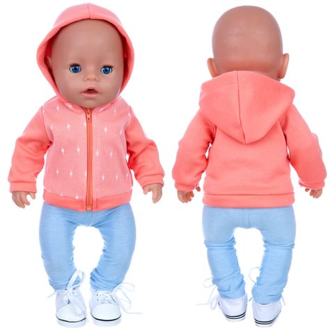 18" Doll Coat Sport Outfit Set Fit for 43cm Baby New Born Doll Clothes Dress Doll Accessories _ - AliExpress Mobile Baby Remembrance, Reborn Clothes, Baby Born Clothes, Baby Alive Doll Clothes, Baby Doll Nursery, Seed Cake, Sports Clothes, Baby Alive Dolls