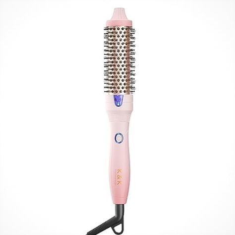 K&K Hot Hair Brush, Keratin Protect Heated Barrel Thermal Brush, Ionic Smooth Shine Volumize Comb, Dual Voltage Hair Straightener Curler Styling Tool 32mm Check more at https://uk.productsoffer.in/kk-hot-hair-brush-keratin-protect-heated-barrel-thermal-brush-ionic-smooth-shine-volumize-comb-dual-voltage-hair-straightener-curler-styling-tool-32mm/ Hair Curler Brush, Hot Hair Brush, Heated Brush, Hot Hair Tools, High School Hairstyles, Hair Circlet, Hot Curlers, No Heat Curlers, Thermal Brush