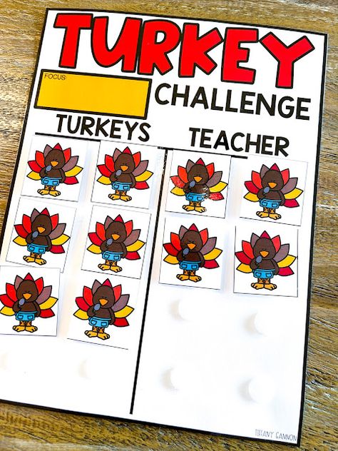 Classroom behavior management for elementary students for the month of November! November Classroom, Classroom Incentives, November Ideas, Behavior Management Strategies, Thanksgiving Classroom, Month Of November, Management Games, Classroom Behavior Management, Happy November