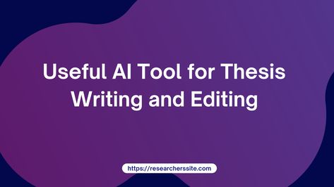 Are you struggling to write your thesis? AI tool helps you improve your writing, grammar. I'll discuss the AI tool for thesis writing and editing. Informative Speech Topics, Cause And Effect Essay, Speech Topics, Poem Analysis, Informative Essay, College Writing, Thesis Writing, Scholarship Essay, Writing Blog