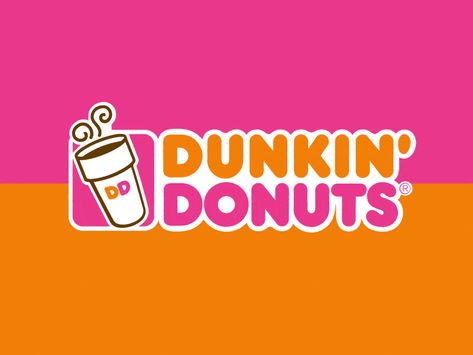 Donkin Donuts, Dunkin Donuts Logo, Donuts Logo, Dunkin Donuts Gift Card, Types Of Donuts, Wine Jokes, Donut Logo, Donut Gifts, Youtube Banner Template