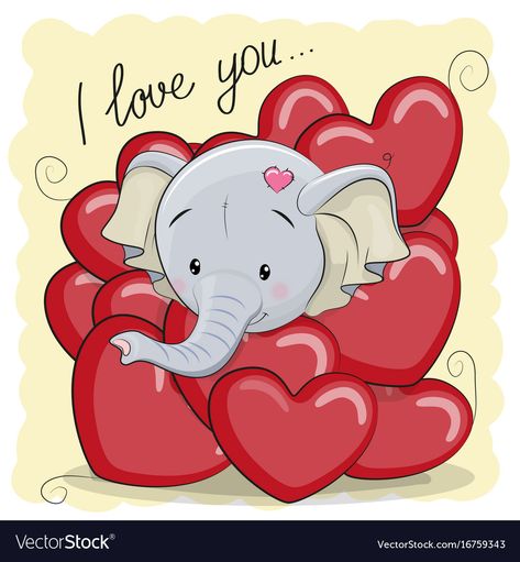 Walking Cartoon, Blue Nose Friends, I Love You Images, Valentine Images, Cute Hippo, Teddy Bear Pictures, I Love You Pictures, Cartoon Elephant