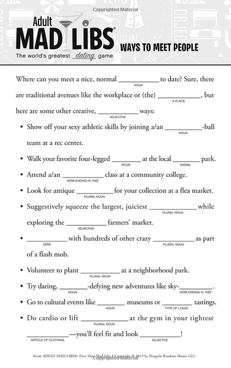 Free Mad Libs, Free Printable Mad Libs, Mad Libs For Adults, Mad Lips, Funny Mad Libs, Family History Printables, Ad Libs, Activity Director, Mad Libs