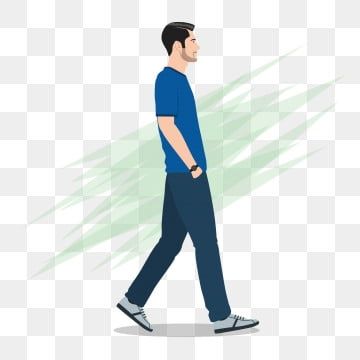 Man Side View, Cool Pose, Vector Clothes, Fashion Illustration Poses, Model Jeans, Fashion Vector, Walking People, Walking Man, Floral Cards Design