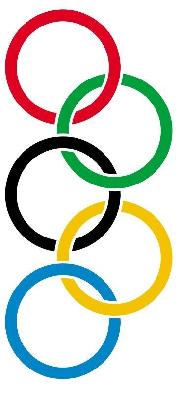 Olympic Rings Printable, Diy Olympic Rings, Olympics Rings, Olympic Circles, Olympic Printables, Olympics Costume, Office Olympics, Mexico Olympics, Olympic Theme Party