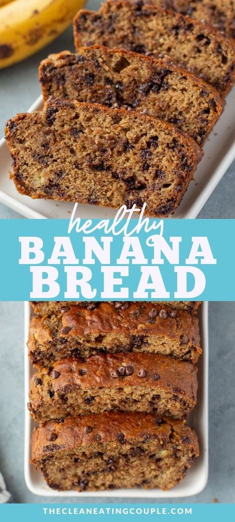 Healthy Banana Bread Recipe Clean Eating, Low Sugar Banana Bread Recipe, Banana Bread Recipe Low Sugar, Clean Banana Bread Recipe, Banana Bread Recipe Low Calorie, Healthy Banana Bread With Applesauce, Banana Bread Applesauce, Healthy Low Calorie Banana Recipes, Low Cal Banana Bread