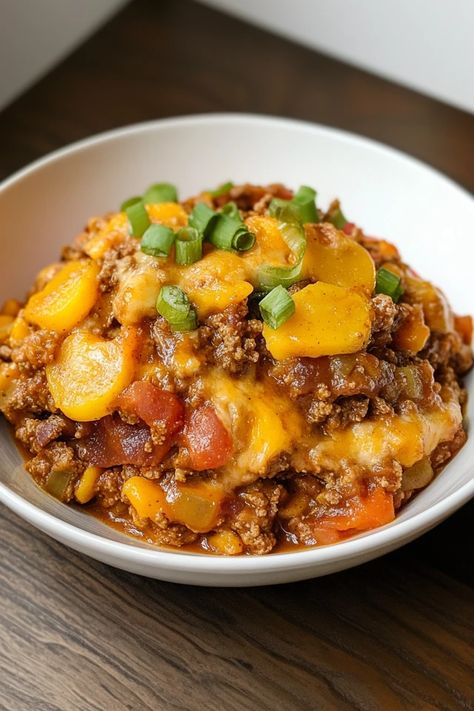 Crock Pot Cowboy Casserole Recipe - Easy Slow Cooker Comfort Food Crock Pot Cowboy Casserole, Cowboy Casserole Crockpot, Cowboy Stew Crockpot, Crock Pot Ground Beef Recipes, Ground Beef Crock Pot, Crockpot Cowboy Casserole, Cowboy Casserole Recipe, Cowboy Casserole, Recipes Slow Cooker